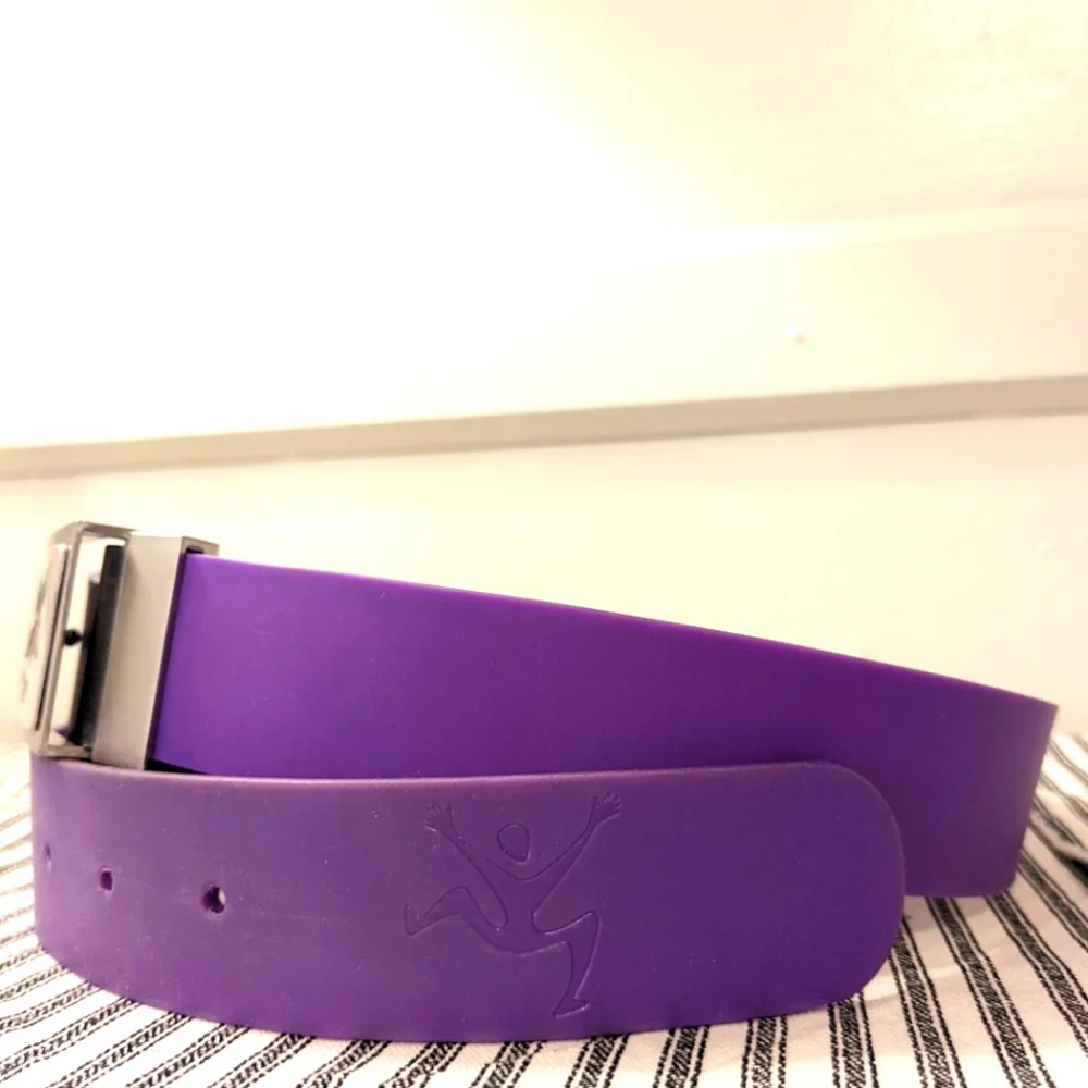 Clazic Purple Golf Belt Silicone with Floral‎ Buckle